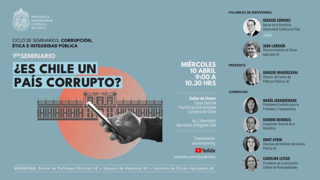 Afiche seminario ¿Es Chile un país corrupto?