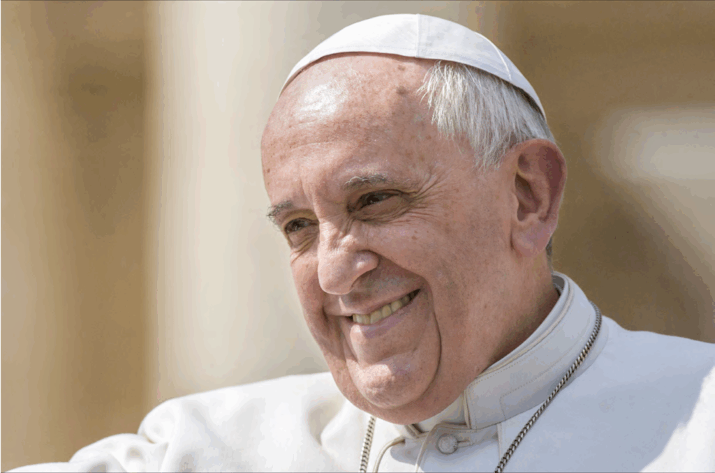 Foto en primer plano del papa Francisco.