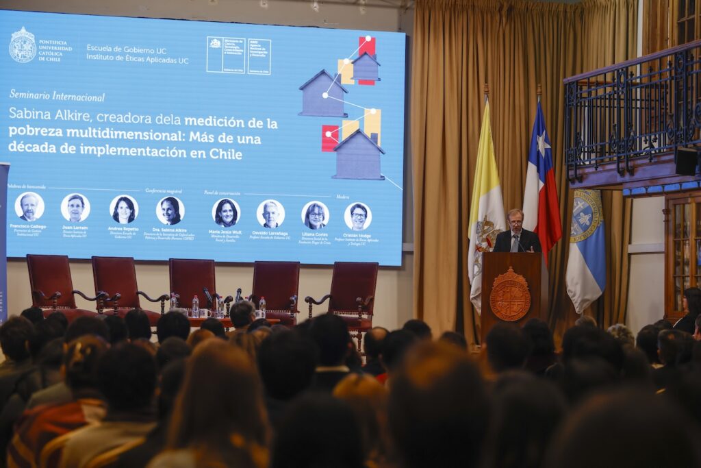 Prorrector de Gestión Institucional UC, Francisco Gallego, en sus palabras de inicio.